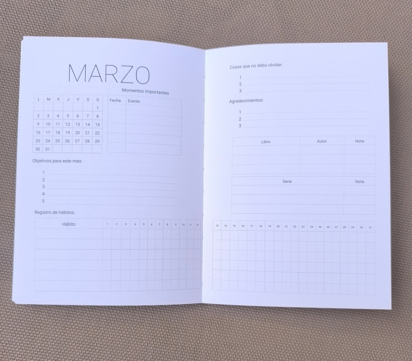 Agenda Planner 2025/2026